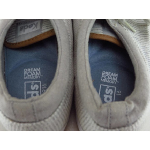 Keds Size 7 Sneaker Gray‎ Fabric Medium Lace Up Women - Picture 8 of 11